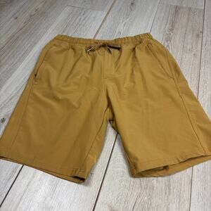 Right of Way ROW Drawstring Shorts Khaki Brown Men Medium Casual Activewear Gym